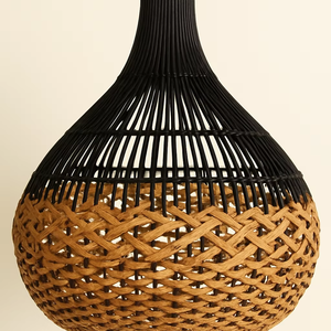 VENTE CHAUDE ÉLÉGANTE FER ROTIN DÉCOR LAMPE MAISON HÔTEL NOËL DÉCORATIF PENDENTIF LUMIÈRES ET LUSTRES - Product Image 1