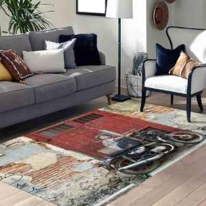 Tapis graffiti enfant sur vélo, Tapis Penang, Tapis graffiti, Tapis imprimé, Tapis en velours - Product Image 3