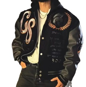 Premium al por mayor Lettermen chaquetas de invierno personalizado OEM Varsity chaqueta para los hombres nuevas tendencias chaquetas de alta calidad - Product Image 4