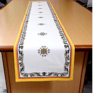 Décoration en lin naturel fête de mariage chemin de Table célébration dentelle florale mariage nouvelle mode certificat GOTS coton biologique - Product Image 2