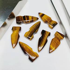 Pierre précieuse naturelle en forme de balle 26X10mm sculptée à la main pour la fabrication de bijoux en vrac - Product Image 3