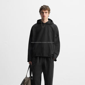 Sweat à capuche épais personnalisé, style streetwear vintage, délavé à l'acide, brodé, imprimé numériquement, pour l'hiver - Product Image 2