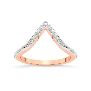 Bague unique à rangée de diamants, diamant de laboratoire 0,25 ct TW, or massif 14 carats, couleur FG, clarté VS, 29 diamants, pour occasions spéciales - Product Image 2