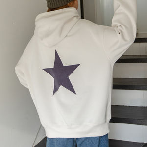 Sudadera con capucha de gran tamaño estampada Puff para mujer Sudadera con capucha estampada con Personalización completa para mujer - Product Image 1