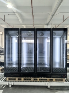 Phong cách mới tủ lạnh thương mại đường cong đầy đủ cửa kính hiển thị mát cho đồ uống - Product Image 4