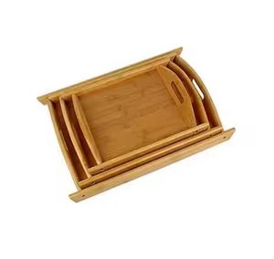 Plateau de service en bois de qualité supérieure pour les événements de mariage Vaisselle Plateau à dessert à prix raisonnable en Inde - Product Image 4