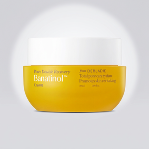 Derladie Meilleure Crème Hydratante et Raffermissante Coréenne de Nuit pour le Visage, Réparation des Marques Poresuses, Restauration de la Barrière Cutanée, à l'Eau de Banane et au Panthénol - Product Image 1