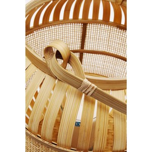 Produit de vente chaud bambou rotin suspendu lanterne bougie lanterne Durable tissé à la main pour la décoration d'appartement - Product Image 2