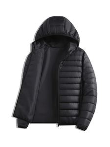 Chaqueta de Invierno Personalizada para Hombre, Impermeable, Acolchada, de Lona, con Cuello Alto, Chaqueta de Plumón para Exteriores, Envío DDP Personalizado - Product Image 2