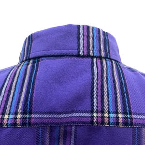 Vente en gros de qualité supérieure Logo personnalisé Chemise en flanelle décontractée à manches longues pour hommes Chemises pour hommes de couleur personnalisée et taille - Product Image 4