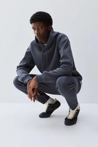 Factory Custom Mens Cotton Tracksuit Hoodie Pullover with Logo Print Fashion Casual Sweatshirt Unisex Regular Fit Streetwear - Product Image 4