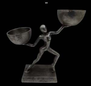 Porte-bougie moderne en fer plaqué bronze, très vendu, pour la décoration de la maison, Noël, salon - Product Image 6