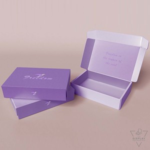 "Elegant Purple Tuck <b>Box</b> for Drying Lotion and Moisturising Cream Custom Printed Sustainable Packaging for Luxury Skincare - Product Image 2