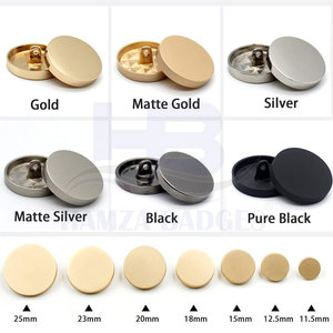 High Quality Durable Round Steel Buttons with <b>Polished</b> Finish Eco-Friendly for Coats Jackets-Shiny Sewing Buttons Classic Look - Product Image 3