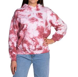 Diseño único para mujer Tie-Dye Oversize Pullover Drop-shoulder Hoodie Winter Drawstring Sportswear Plus Size - Product Image 6