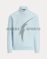 Sweat-shirts d'hiver tricotés personnalisés à col roulé et fermeture éclair courte, avec badge, pour femmes - 100 % coton, écologiques