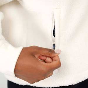 Sudadera con capucha Lisa para mujer de calidad superior a precio asequible con opciones personalizadas Sudadera con cuello alto y cremallera - Product Image 2