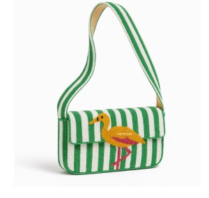 Sac à main de soirée bohème pour femmes indiennes, fait à la main, avec cadre carré en pierre, perles de haute qualité, brillant - Product Image 2