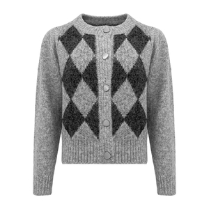 Suéter Cárdigan de Punto Crochet Estilo Coreano para Mujer, Casual, Suave, con Botones, Moda de Invierno, Manga Larga, con Logotipo Personalizado - Product Image 2
