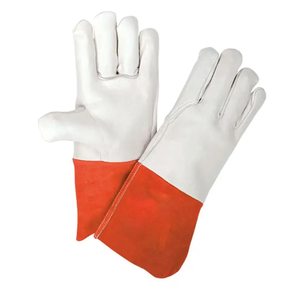 熱保護作業安全ティグ溶接手袋革工業生産
