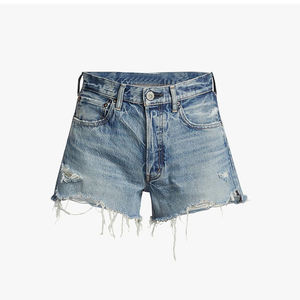 New Casual Slim <b>Denim</b> Shorts Summer Wear Premium Quality Solid 100%cotton <b>Material</b> <b>Denim</b> Shorts For Women - Product Image 2