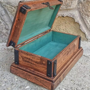 กล่องใส่เครื่องประดับกล่องเครื่องสำอางทำจากไม้สำหรับตกแต่งคริสต์มาสใช้งานได้อเนกประสงค์ - Product Image 1