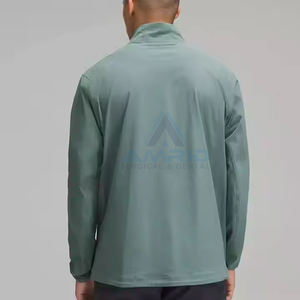 Veste zippée extérieure surdimensionnée imperméable au vent personnalisée pour hommes - Product Image 2