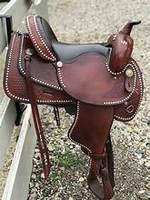 Selle de cheval en cuir de style western, avec arceau en bois, qualité supérieure, pour loisirs et trail, sur mesure, pour chevaux de course, OEM ODM