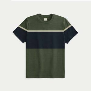 Contrast Color <b>Striped</b> Design O Neck Oversized Short Sleeve Summer Streetwear Casual Blank <b>Men's</b> Clothing 100% Cotton <b>T</b> <b>Shirts</b> - Product Image 6