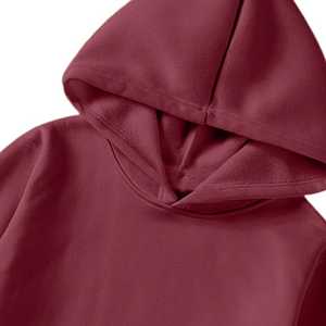 Sudadera con Capucha Unisex de Invierno con Cierre, Color Sólido Informal, Manga Larga, Transpirable, de Felpa, Corte Regular - Product Image 3