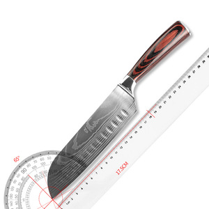 Cuchillo de cocina de chef japonés Damasco personalizado de calidad superior al por mayor servicio OEM ODM para uso en restaurantes - Product Image 3