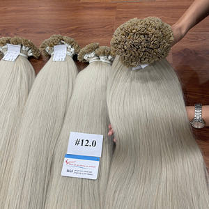 Kératine vietnamienne pointe plate Extension de cheveux cheveux vierges naturel droit luxe qu'un cheveu 100g prêt livraison dans le monde entier - Product Image 1