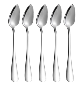 Elegant Stainless Steel <b>Grapefruit</b> <b>Spoon</b> Tableware Serrated Edge Dessert <b>Spoon</b> Customized Manufacture Top Price - Product Image 6