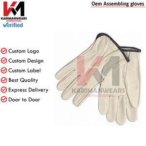 Guantes de Trabajo de Piel de Vaca, Ligeros, Ecológicos, con Protección para las Palmas, al Por Mayor - Product Image 4