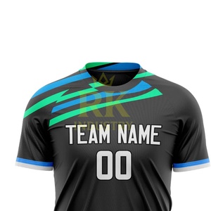 Maillot de football personnalisé de haute qualité 2025, t-shirts unisexes à manches courtes, nouveau design, vêtements d'été, 100% polyester - Product Image 4