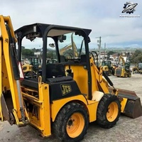 JCB 1CX Wheel Loader Bekas 3 Ton 0.3m Bucket Merek Asli Inggris Jam Operasi Rendah Bersertifikat CE Backhoe Loader Motor 37kW 500 Jam
