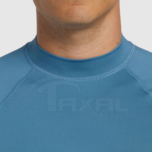 Pakistán Fabricación Color Sólido Hombres Rash Guard Logotipo Impreso Personalizado Hombres Rash Guard En Precio Bajo - Product Image 5