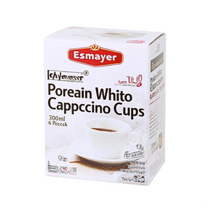 Tazas de Capuchino Esmeyer Porcelain White Bistro, 300 ml, 6 Piezas/Paquete - Product Image 2