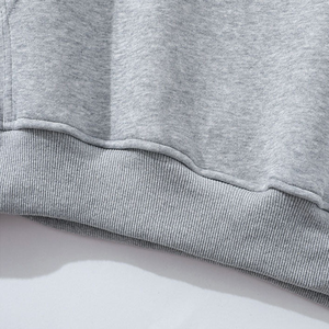 Sudadera con capucha de manga raglán de ajuste suelto para hombres 400 GSM algodón mezclado Color a juego sudadera informal con capucha de gran tamaño para parejas - Product Image 5