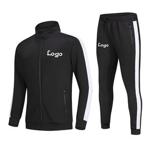 Nuevo Chándal Deportivo 2026 de la Mejor Calidad con Logotipo Personalizado y Franjas Laterales para Hombre, Ajuste Entallado, Spandex, Poliéster, Chándal de Entrenamiento en Blanco OEM - Product Image 5