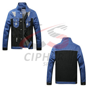 Top moda hombres chaquetas nuevo último caliente venta elegante Casual clásico elasticidad Denim abrigo Jeans chaqueta para hombres - Product Image 5