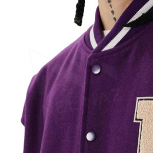 Veste d'hiver pour homme à manches longues en laine et cuir respirante et écologique - Product Image 6