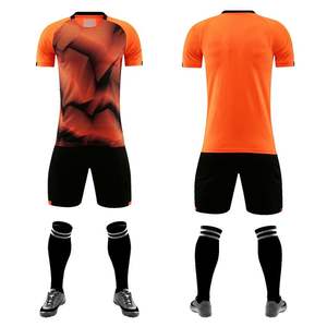 Venta al por Mayor de Camisetas de Fútbol de Manga Corta 100% Poliéster Spandex/Poliéster, Tallas Grandes, Uniformes de Fútbol Personalizados para Hombre, Conjunto de Ropa Deportiva - Product Image 4