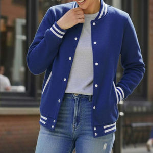 Chaquetas Varsity para Mujer con Diseño Nuevo y Logotipo Personalizado al por Mayor, Chaqueta Universitaria de Moda con Letras Bordadas - Product Image 4