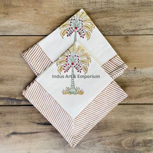Hand Block Printed Placemat & Napkin - Buy Custom Printed Placemats,Hand Painted Table Cloth,Stock Hand Block <b>Place</b> <b>Mat</b> Napkin - Product Image 5