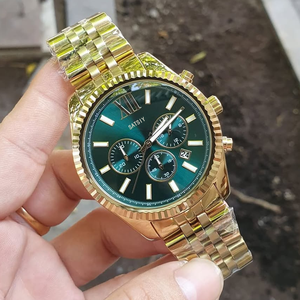 MK-A thanh lịch người đàn ông thạch anh xem với cổ điển chữ số La Mã Vàng quay số và 22mm thép không gỉ ban nhạc cho thời trang kinh doanh - Product Image 3