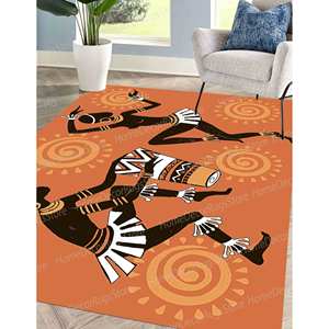 Tapis de femme africaine, tapis de couple africain, tapis de fille africaine, tapis en chenille - Product Image 3