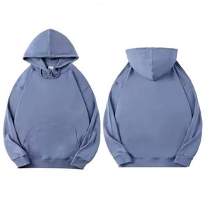 Sudadera con Capucha para Hombre, Gruesa, de Invierno, Básica, sin Forro, con Patrón Sólido, de Alta Calidad, 100% Algodón, Felpa, Talla Grande - Product Image 2