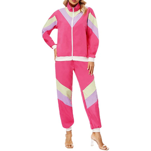 OEM 100% polyester survêtements pour femmes léger de haute qualité personnalisé femmes polyester costume en gros nylon femmes survêtement - Product Image 4