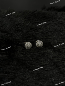 Baguette & Round Cut Moissanite Diamond Stud <b>Earrings</b> 925 Silver Iced Out Double <b>Halo</b> Set Hip Hop Unisex Party Wear Jewelry - Product Image 2